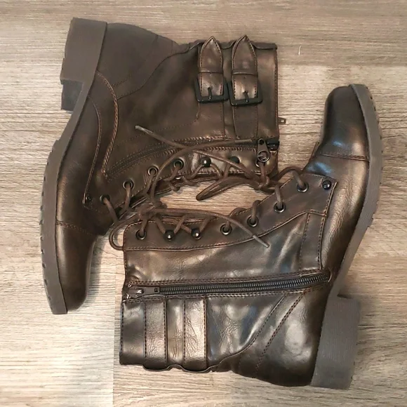 G by Guess Combat Boots - Picture 1 of 9